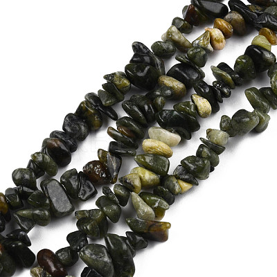 Natural Peridot Beads Strands G-R002-12-1