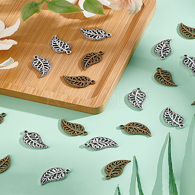 160pcs 2 color Tibetan Style Alloy Pendants TIBEP-LP0001-04-1
