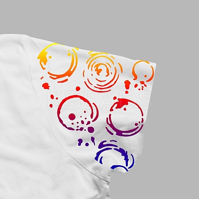 2Pcs 2 Style Custom Acrylic Tie-Dye Template DIY-CP0008-78G-1