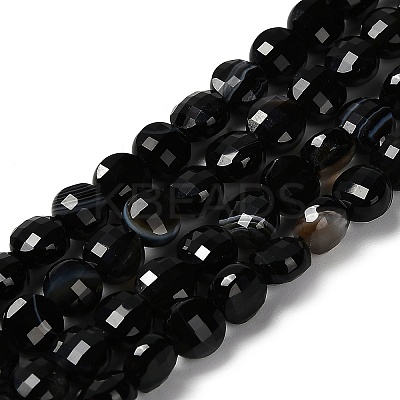 Natural Banded Agate(Dyed & Heated) Beads Strands G-C179-A6mm-21-1