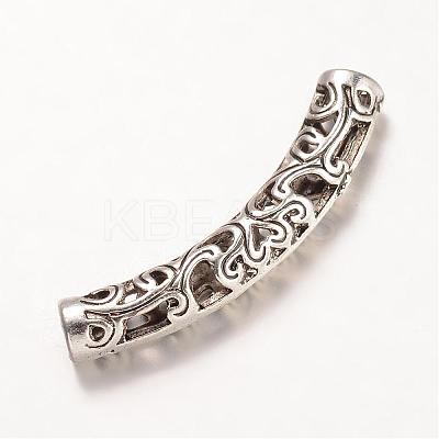 Tibetan Style Alloy Tube Beads PALLOY-K226-01AS-1
