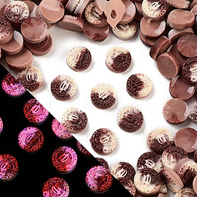 Luminous Resin Imitation Chocolate Decoden Cabochons RESI-K036-28E-01-1