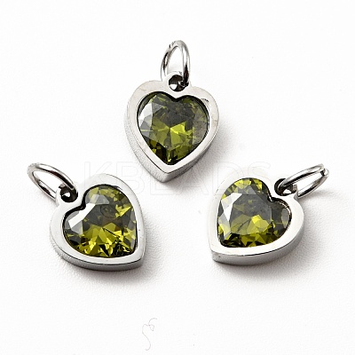 304 Stainless Steel Pendants STAS-D189-06P-1