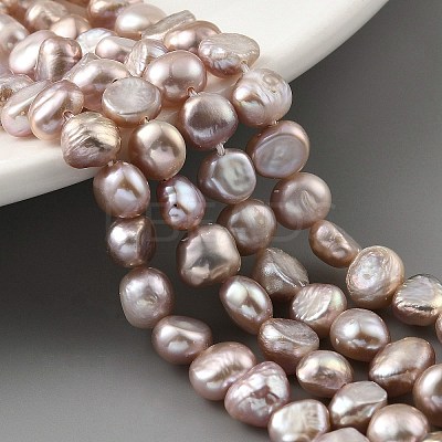 Natural Cultured Freshwater Pearl Beads Strands PEAR-A006-04C-1
