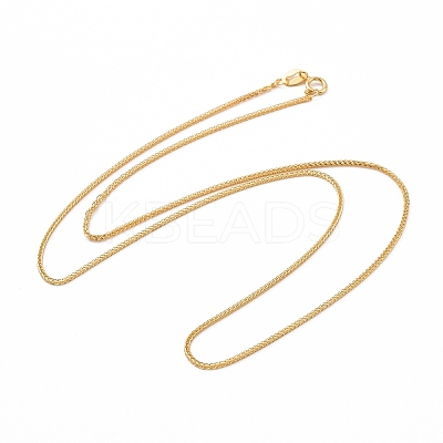 925 Sterling Silver Wheat Chains Necklace for Women STER-I021-03B-G-1