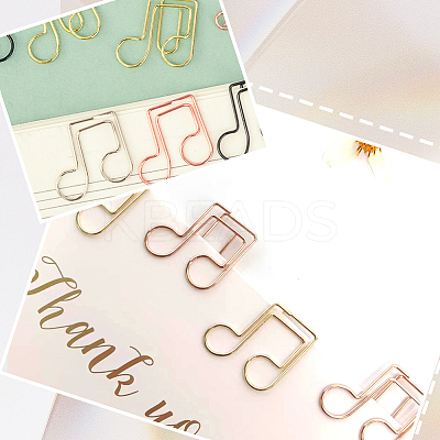 40Pcs 2 Colors Iron Paper Clips AJEW-SP0002-98C-1