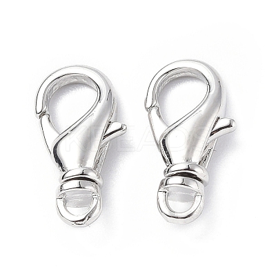 Eco-Friendly Rack Plating Brass Lobster Claw Clasps KK-F845-13P-1