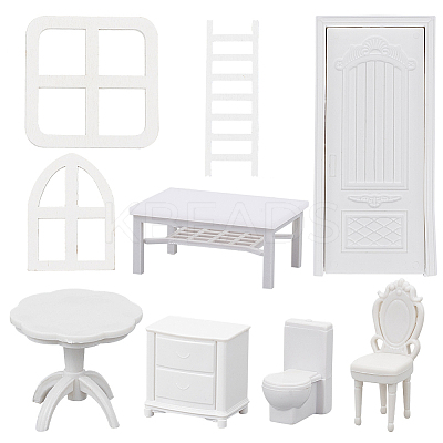20pcs 9 styles Plastic Furniture Dollhouse Home Decorations DJEW-OC0001-45-1
