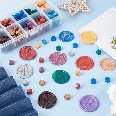 300Pcs 10 Colors Sealing Wax Particles DIY-CP0004-35-1