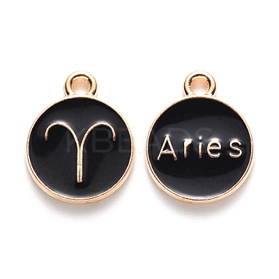 Alloy Enamel Pendants ENAM-SZ0001-28C-A-1