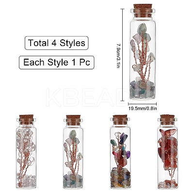 Glass Wishing Bottle DJEW-GF0001-05B-1