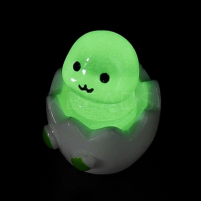 Broken Shell Animal Luminous Resin Display Decorations DJEW-M010-02A-1