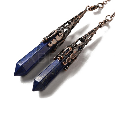 Natural Lapis Lazuli Dowsing Pendulum Big Pendants G-H285-06R-05-1