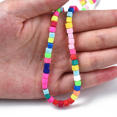 Handmade Polymer Clay Beads Strands CLAY-N008-061-10-1