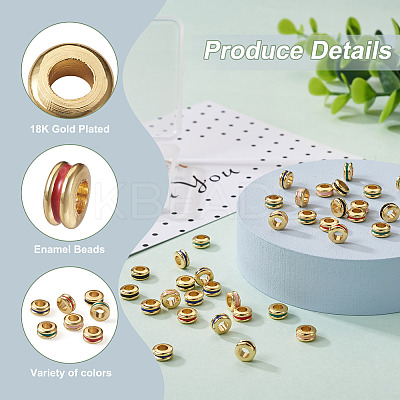 50Pcs 5 Colors Brass Rack Plating KK-KS0001-21-RS-1