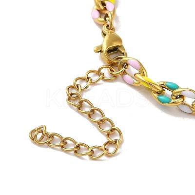 304 Stainless Steel Necklaces LS-NJEW-B077-04G-1