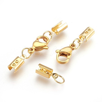 304 Stainless Steel Lobster Claw Clasps STAS-P207-07G-C-1