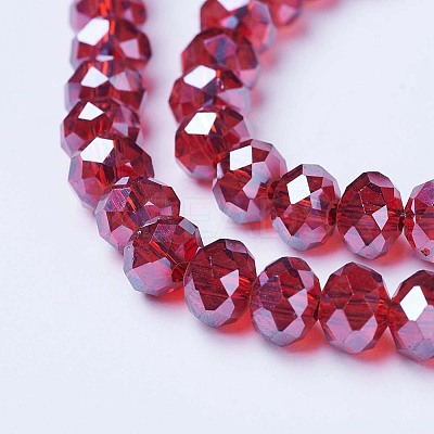 Electroplate Glass Beads Strands EGLA-A034-T2mm-A06-1