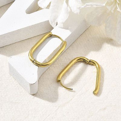 Ion Plating(IP) 304 Stainless Steel Hoop Earrings for Women EJEW-U035-12G-01-1
