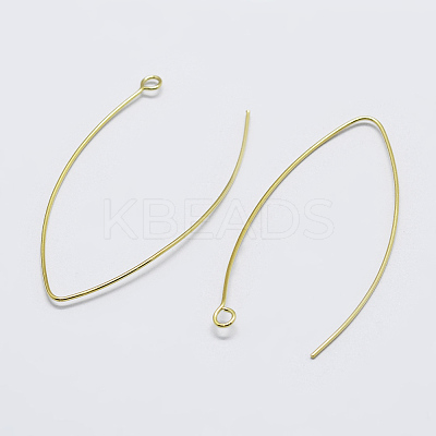 925 Sterling Silver V Shaped Earring Hooks STER-K167-064G-1