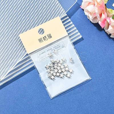 SHEGRACE Brass Star Beads XGRPCU878-300P-1