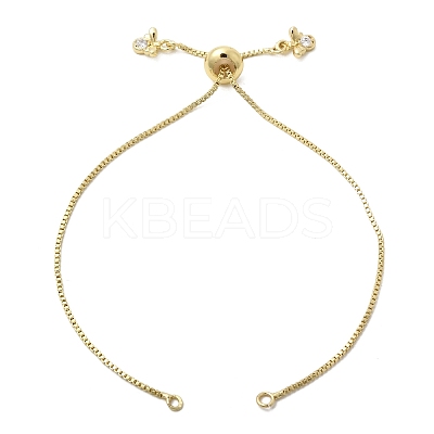 1MM Brass Box Chain Slider Bracelet Making MAK-K024-11G-1