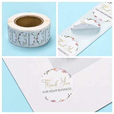 1 Inch Thank You Theme Self-Adhesive Paper Stickers DIY-K027-B05-1