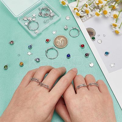 DIY Charm Adjustable Ring Making Kit DIY-NB0009-99-1