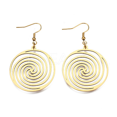 201 Stainless Steel Dangle Earrings STAS-S105-JN602-2-1