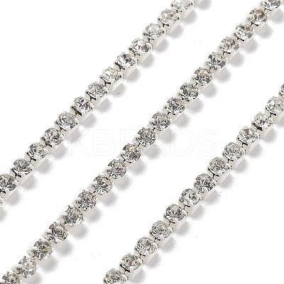 Iron Rhinestone Glass Cup Chain CH-U001-01X-1