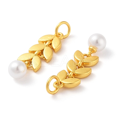 Alloy ABS Bead Pendants PALLOY-A008-06MG-1