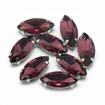 Sew on Rhinestone RGLA-T034-7x15mm-18-1