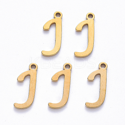 PVD Vacuum Plating 201 Stainless Steel Charms STAS-R105-J-G-1