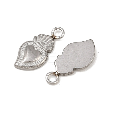 304 Stainless Steel Pendants STAS-A129-08P-1