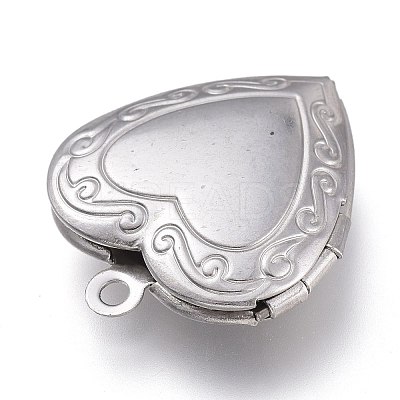 Tarnish Resistant 316 Stainless Steel Locket Pendants STAS-Z010-03A-1
