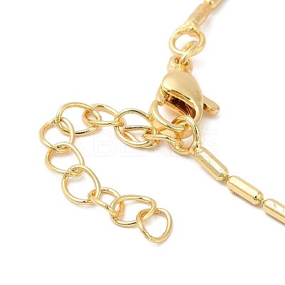 Rack Plating Brass Column Ball Chain Necklace for Women X-NJEW-F311-03G-1