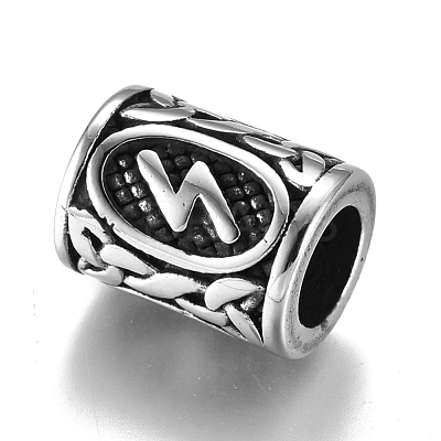 304 Stainless Steel European Beads OPDL-G010-07AS-05B-1