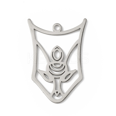 Non-Tarnish 201 Stainless Steel Pendants LS-STAS-K250-02P-1
