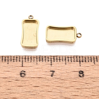 304 Stainless Steel Pendant Cabochon Component STAS-Q113-19A-G-1