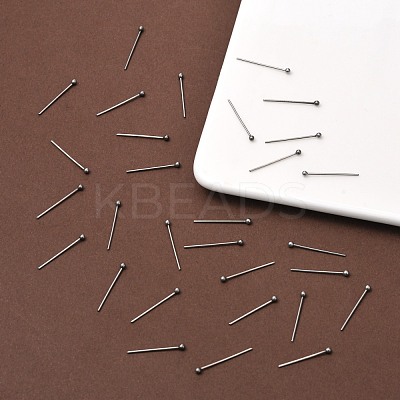Non-Tarnish 304 Stainless Steel Ball Head pins X-STAS-R015-20mm-1