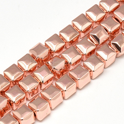 Electroplate Non-magnetic Synthetic Hematite Beads Strands G-Q465-41RG-1