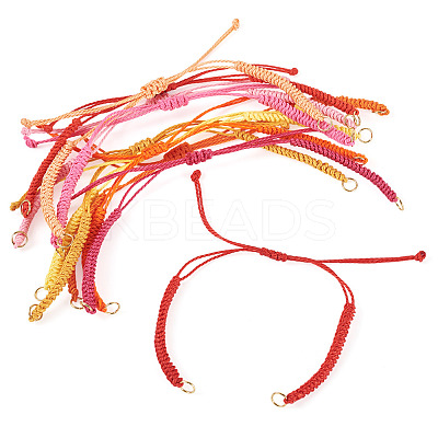 30Pcs 10 Styles Adjustable Waxed Polyester Cord Bracelet Making X1-AJEW-TAC00051-1