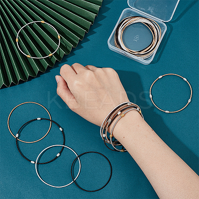 30Pcs 6 Style Spring Bracelets Set BJEW-BC0001-10-1