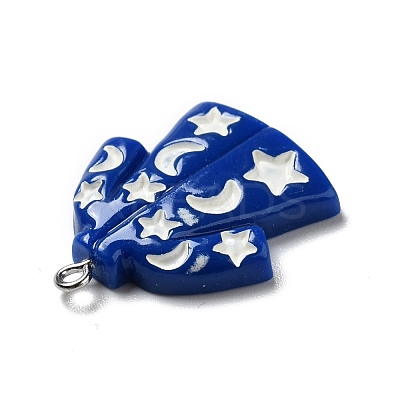 Halloween Opaque Resin Pendants RESI-B011-13-1