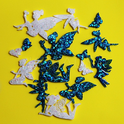 Fairy & Butterfly Cabochon DIY Silhouette Statue Silicone Molds SIMO-R002-06-1