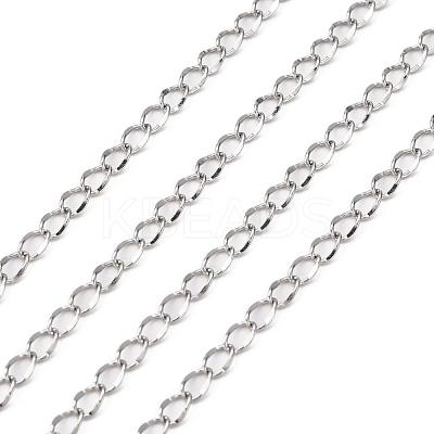 Tarnish Resistant 304 Stainless Steel Curb Chains CHS-R009-05-1