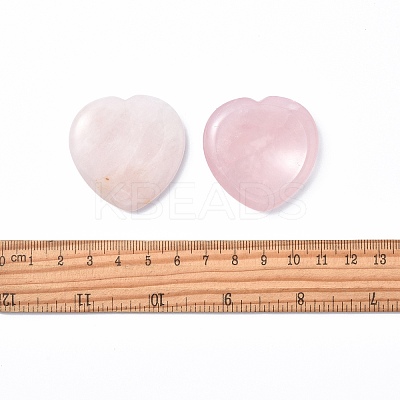 Natural Rose Quartz Thumb Worry Stone G-N0325-01H-1