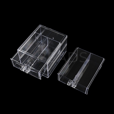 4-Grid Acrylic Jewelry Storage Drawer Boxes CON-K002-01A-1
