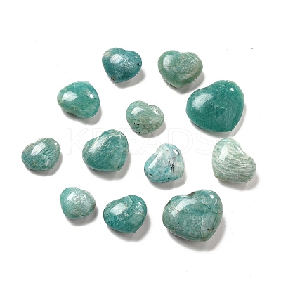 Natural Amazonite Home Heart Love Stones G-G986-03-1