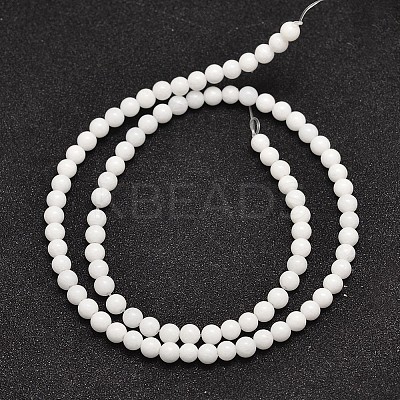 Natural Malaysia Jade Beads Strands G-A146-4mm-B01-1